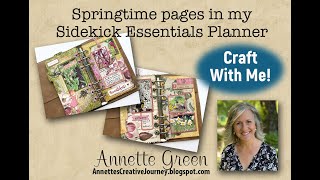 Springtime pages in my Sidekick Essentials Planner [upl. by Brendan]