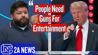 Trump Tells Parents Of School Shooting Victims We Need More Guns For Entertainment [upl. by Suiramad]