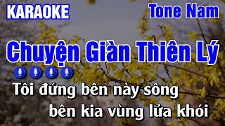 Chuyện Giàn Thiên Lý Karaoke Tone Nam  Karaoke AK [upl. by Argella913]