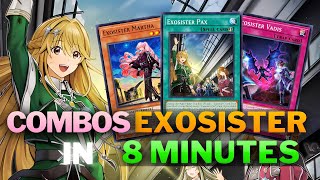 EXOSISTER DECK  Combos To Play in 8 Minutes Beginner Guide  YUGIOH COMBOS 2024 [upl. by Nnywg93]