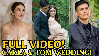 🔴 CARLA ABELLANA AT TOM RODRIGUEZ WEDDING💍  FULL VIDEO [upl. by Cheshire]