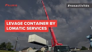 INTERVENTION  LEVAGE CONTAINER  LOMATIC SERVICES 🚨 [upl. by Adriell836]