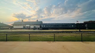 Amtrak’s California Zephyr West departs Galesburg Illinois 952024 [upl. by Aned]