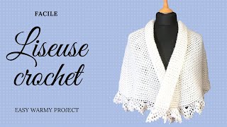 TUTO CAPE CROCHET  comment faire une liseusepèlerine au crochet facile [upl. by Maryn]