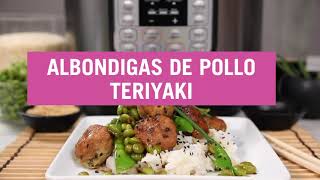 Albóndigas de pollo Teriyaki en Instant Pot®  Instant Pot® Latam [upl. by Aerdnaid896]