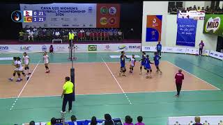 CAVA U20 Womens Volleyball Championship 2024 NEP VS SRI [upl. by Diann]