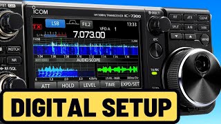 Icom IC7300 SETUP for WSJTFT8 Digital Modes Easy and Simple [upl. by Ivett978]