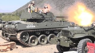 M18 Hellcat tank destroyer firing [upl. by Maon]