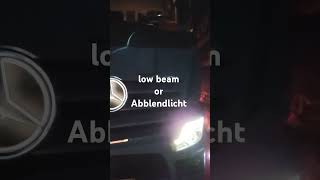 germany Abblendlicht or low beam truck autobahn europe [upl. by Natsyrk708]