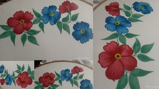 Fabric painting designeasy tutorial for beginnersmulti dastkari [upl. by Eirehs]