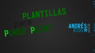 Plantillas para Power Point [upl. by Llerdnek]