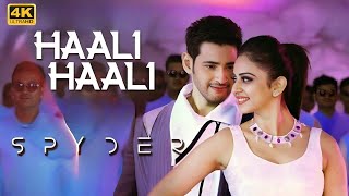 Haali Haali 4k videosong  spyder  Mahesh Baburakul preet singh [upl. by Favian]