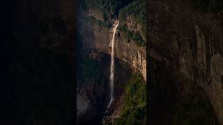 nohkalikaifalls nohkalikai waterfall meghalaya india cherapunji travel [upl. by Fredenburg]