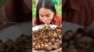 snail so yummy  snails recipe shorts short eating 191 [upl. by Musihc]