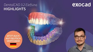 DentalCAD 32 Elefsina HIGHLIGHTS DeutschGerman [upl. by Fleece]