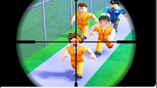 Snipers versus runners prison runroblox￼ [upl. by Eibloc813]