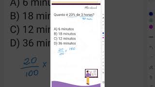 Porcentagem para concurso Matematicandooo porcentagem questaodeconcurso shortsviral [upl. by Laud]