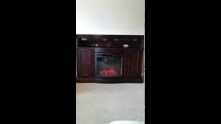 Montero 56 in Media Console Infrared Electric Fireplace in Mahogany [upl. by Calva]