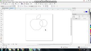 Cara Membuat Logo Apple Di Corel Draw X7 [upl. by Seif]