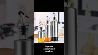 Bulk Glass Oil Dispenser Bottles with Stainless Steel Sleeve [upl. by Angelique]