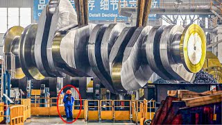 German Enormous Crankshaft Manufacturing Process  Massive Heavy Hammer Forging Equipment Technology [upl. by Carlene942]