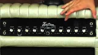 Amp Review vintage KUSTOM K100 solid state tuck n roll amp [upl. by Naawaj]