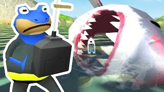 CONTROLLING THE GIANT SHARK  Amazing Frog  Part 87  Pungence [upl. by Richia]