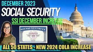 NEW SOCIAL SECURITY UPDATE DECEMBER 2023 NEW SSI INCREASE IN DECEMBER  2024 COLA Letter [upl. by Erdnaed]