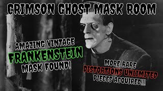 RARE 73 FRANKENSTEIN MASK by Don Post • MORE DISTORTIONS GORE Crimson Ghost Mask Room [upl. by Oicnecserc]