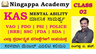 KAS Mental Ability in Kannada  Class  02 kpsc kas karnataka maths dharwad [upl. by Irmina582]