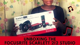 Unboxing Video Focusrite Scarlett 2i2 Studio  Song Test [upl. by Acilef]