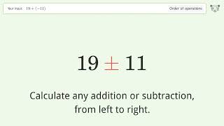 Master Order of Operations Solve 1911 Step by Step [upl. by Enelegna]