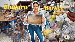 Banjara Market Vlog  Affordable Furniture and Home Decor  Starting at just ₹50 ✨🌸 [upl. by Christabelle22]