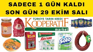 SADECE 1 GÜN KALDI  TARIM KREDİ MARKET 29 EKİM SON GÜN  TEMEL GIDA ÜRÜNLERİ  TEMİZLK ÜRÜNLERİ [upl. by Michele655]