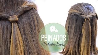 Peinados fáciles para cabello corto [upl. by Enaj141]