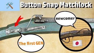 The Button Snap Matchlock The Ancestor of Japanese Matchlock  How it works [upl. by Averir212]