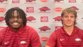 Arkansas players press conference  Louisiana Tech preview [upl. by Coveney458]