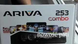 Ferguson Ariva 253 Combo DVBSS2 DVBC DVBTT2 tuner satelitarny test unboxing multiroom [upl. by Coppola]