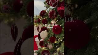 Christmas 2024  Red Classic Decorated Christmas Tree christmas xmas christmastree decoration [upl. by Hareema]