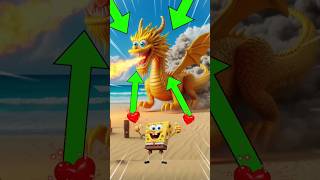 Spongebobs team becomes dragon monsters brawlstars Spongebob dragon dinosaur [upl. by Dub743]