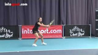 Tennis Forehand Basic Technique [upl. by Anual102]