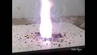 Flammable Powders Burn In Slow Motion [upl. by Prosper392]