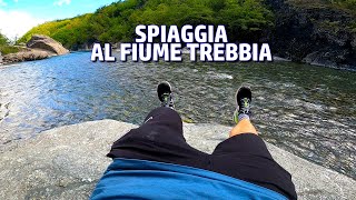 AL FIUME TREBBIA NELLA SPIAGGIA SOTTO IL PONTE ORGANASCO É BELLISSIMO [upl. by Evvie53]