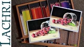 Polychromos Vs Luminance colored pencil review amp demo w Lachri [upl. by Narton175]