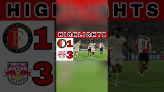 Feyenoord vs RB Salzburg  Feyenoord vs Salzburg  Highlights amp Goals Champions League short [upl. by Aizahs377]