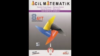 Acil Yayınları AYT Matematik 8 li Deneme Sınavı [upl. by Basso]