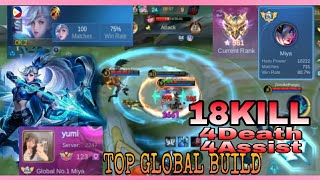 Miya Top1 Global Build  Mobile Legends [upl. by Eneleahcim]