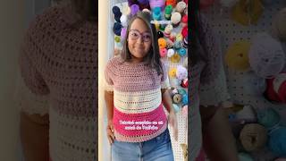 Blusa con canesú redondo 🧶 ganchillo crochet tejidos crochetprojects tejedoras blusacrochet [upl. by Okuy112]