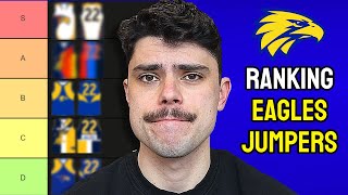 Ranking every West Coast Eagles Jumper AFL Tier List [upl. by Aihsit]