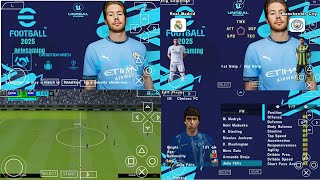 Efootball PES 2025 PPSSPP Android Offline Update Camera PS5 Best Graphics [upl. by Adnertal103]